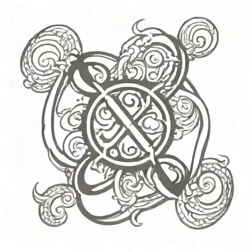 infinity symbol with name incorporated tattoo design idea