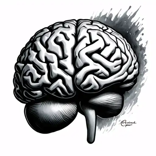 Brain Tumor tattoo design idea