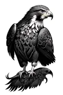 falcon tattoo design idea