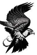 falcon tattoo design idea