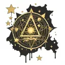 astrology star,anime,gfx,gaming tattoo design idea