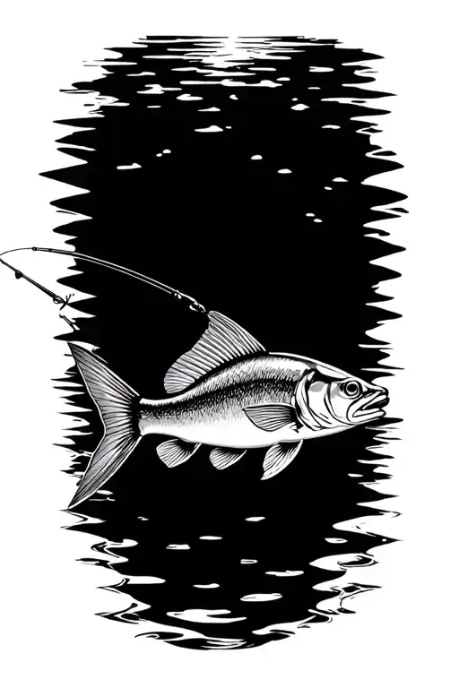 bonefish fly fishing tattoo design idea