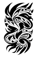 Maori Design, with three sub -unit rings, dared, which takes off tattoo design idea