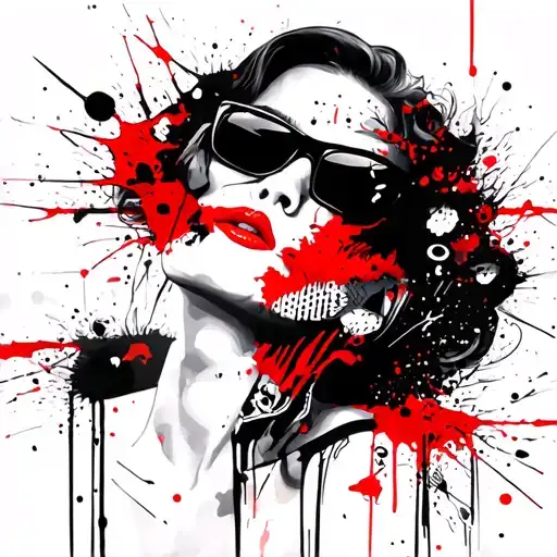 Paris woman tattoo design idea