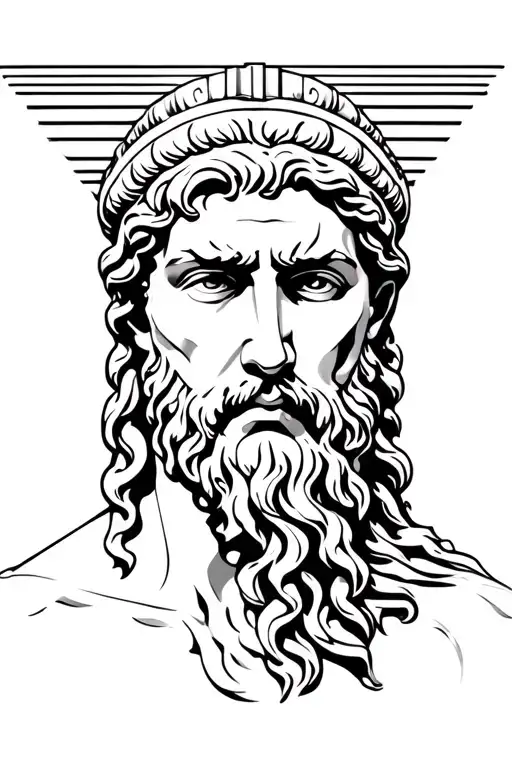 greek god tattoo design idea