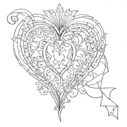 Cologne Heart tattoo design idea