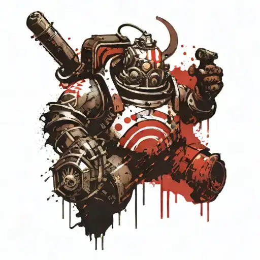 Bioshock Infinite Big Daddy tattoo design idea