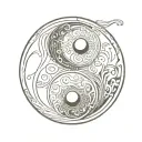 For your 3D Yin Yang tattoo concept, here's a breakdown that incorporates your detailed vision:Yin Yang Symbol:Shape  tattoo design idea