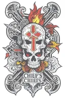 Kansas City Chiefs In a Cross tattoo tattoo design idea