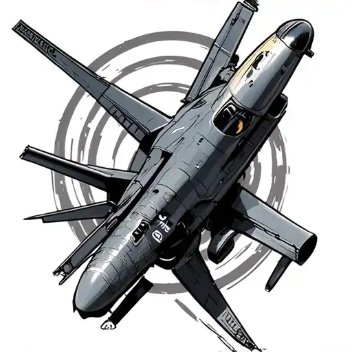 F 18 tattoo design idea