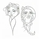 what if on top even if on bottom tattoo design idea