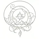 what if on top even if on bottom tattoo design idea