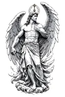 Archangel Michael tattoo design idea