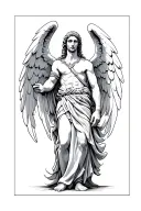 Archangel Michael tattoo design idea