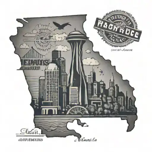 Memphis and nashville iconic places tattoo tattoo design idea
