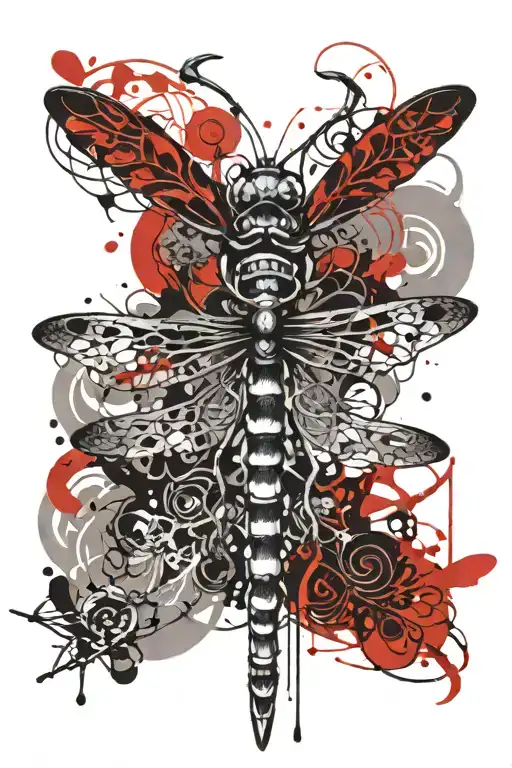 celtic dragonfly tattoo design idea