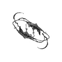 simple and subtle black and white designs inspired by "screaming underwater" by Alex warren tattoo design idea