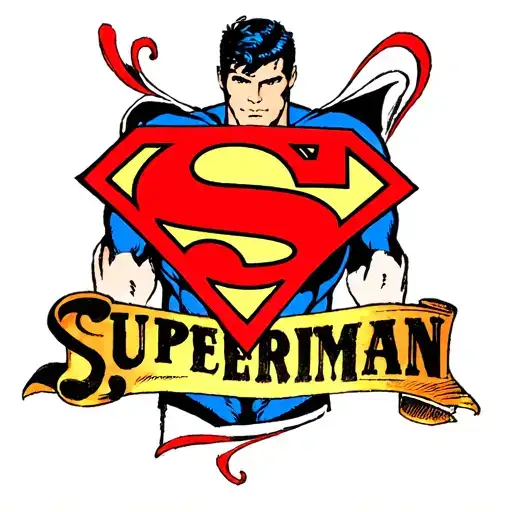Superman logo tattoo design idea