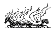 Elijah chariot of fire tattoo design idea