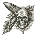 atomic bomb explosion tattoo design idea