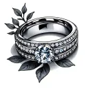 Wedding Ring tattoo design idea