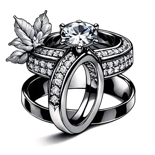 Wedding Ring tattoo design idea