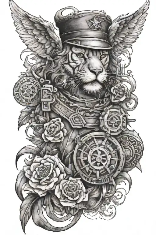 loyal force On the sleeve tattoo design idea