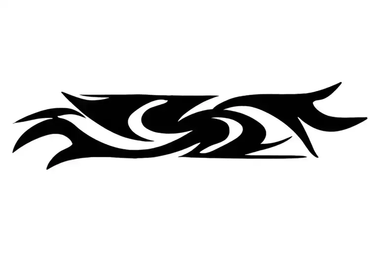 A tribal tattoo that wraps around the wrist, 1CM wide. tattoo design idea