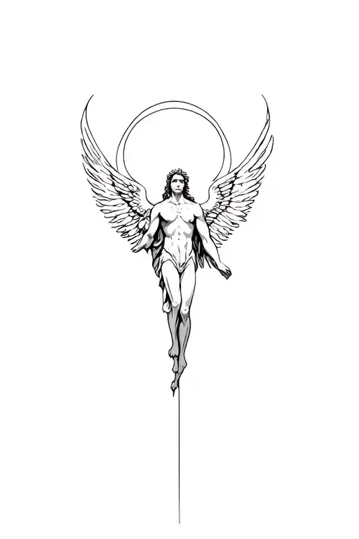 Arc Angel Michael archangel tattoo design idea