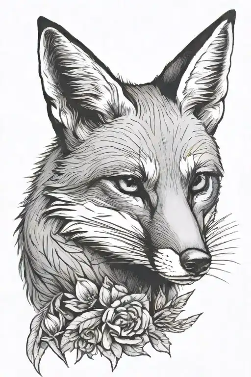 Grey Fox tattoo design idea