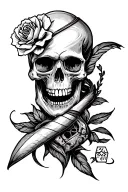 The die is cast Dados tattoo design idea