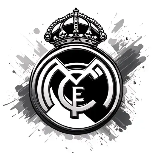 real madrid FC word tattoo design idea