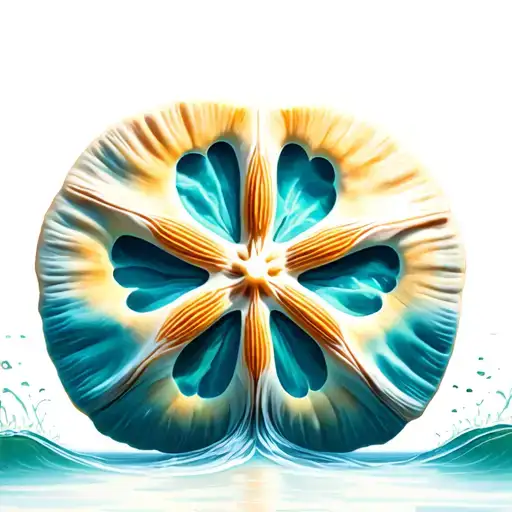 sand dollar tattoo design idea