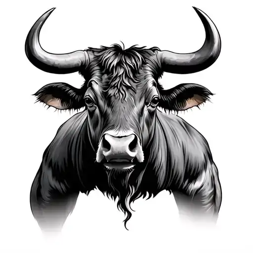 Carabao tattoo design idea
