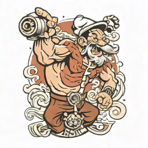 Popeye tattoo design idea