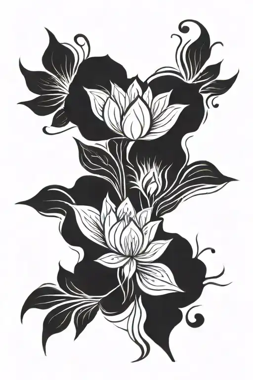 Lotus Flower tattoo design idea