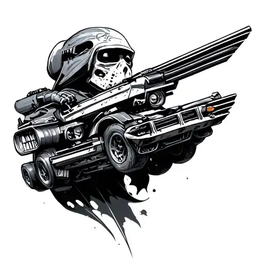 force force to drive allowed tattoo design idea