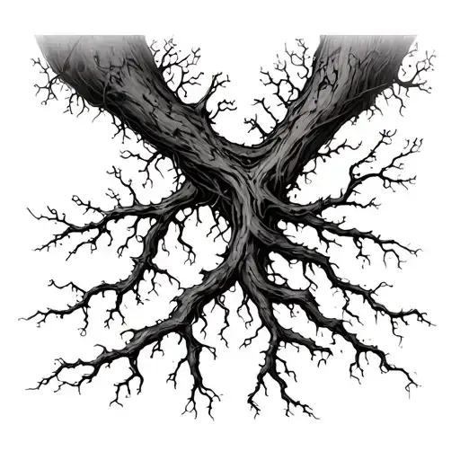 Tattoo Concept: “From Shadows to Light”Ankle – Roots of Pain	•	Dark, gnarled roots wrapping around your ankle, symbol tattoo design idea