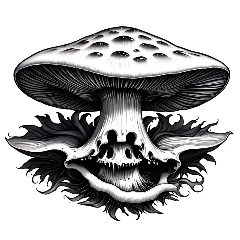 lsd dmt or Mushroom tattoo design idea