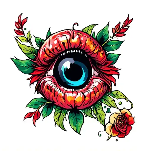 Butthole tattoo design idea