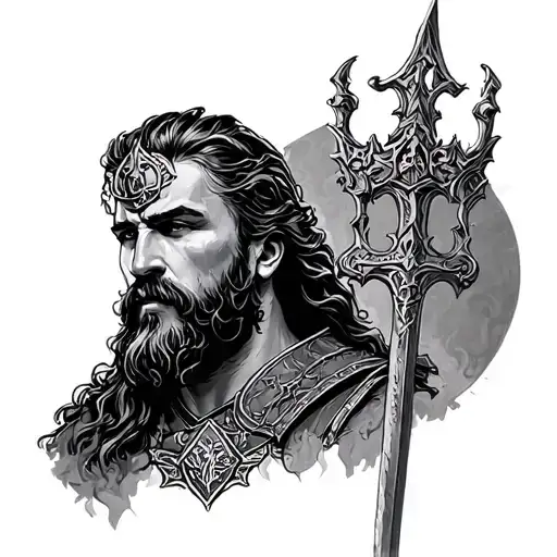 King Arthur tattoo design idea