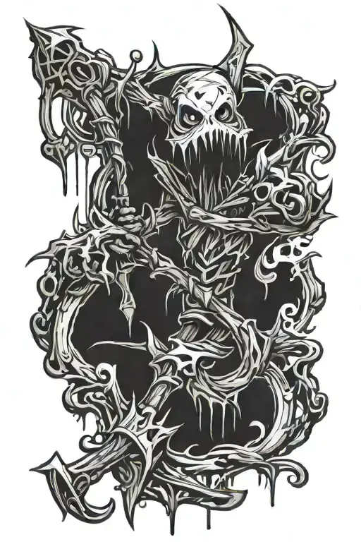 fiddlesticks league of legends tattoo design idea