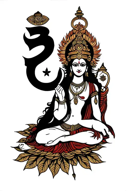 Om Namah Shivaya tattoo design idea