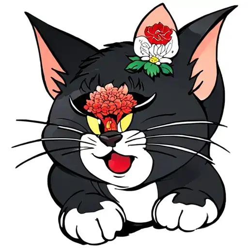 Tom and jerry inspired tattoo tattoo design idea