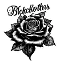 last name written tattoo design idea