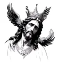 Jesus Is King tattoo design idea