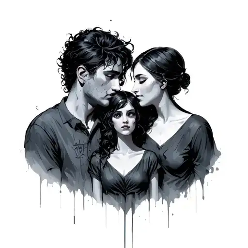 Broken Family tattoo design idea