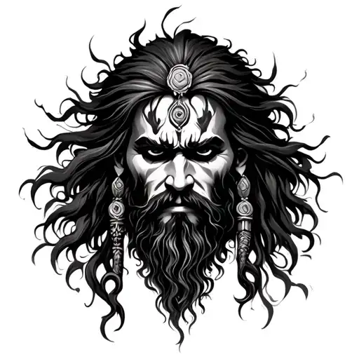Aghori tattoo design idea