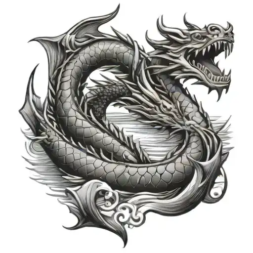 Dragon Boat tattoo design idea