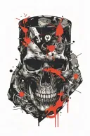 skull tattoo design idea